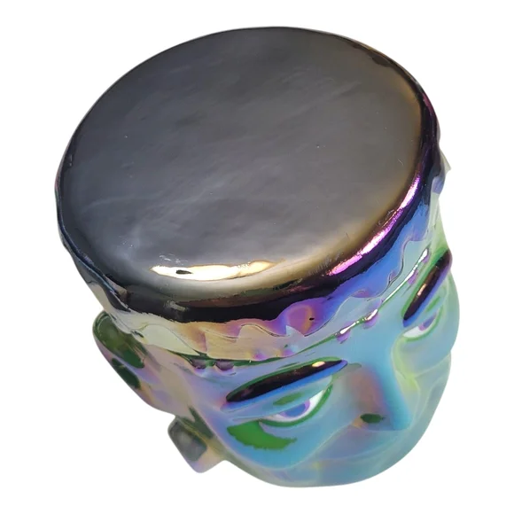 NEW Martha Stewart Iridescent Ceramic Frankenstein Soy Candle 14 oz Apple Scent - Picture 6 of 9